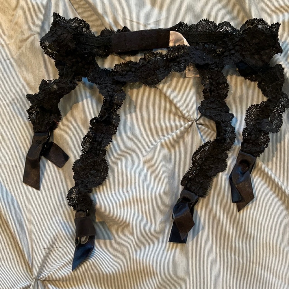Black garter belt
